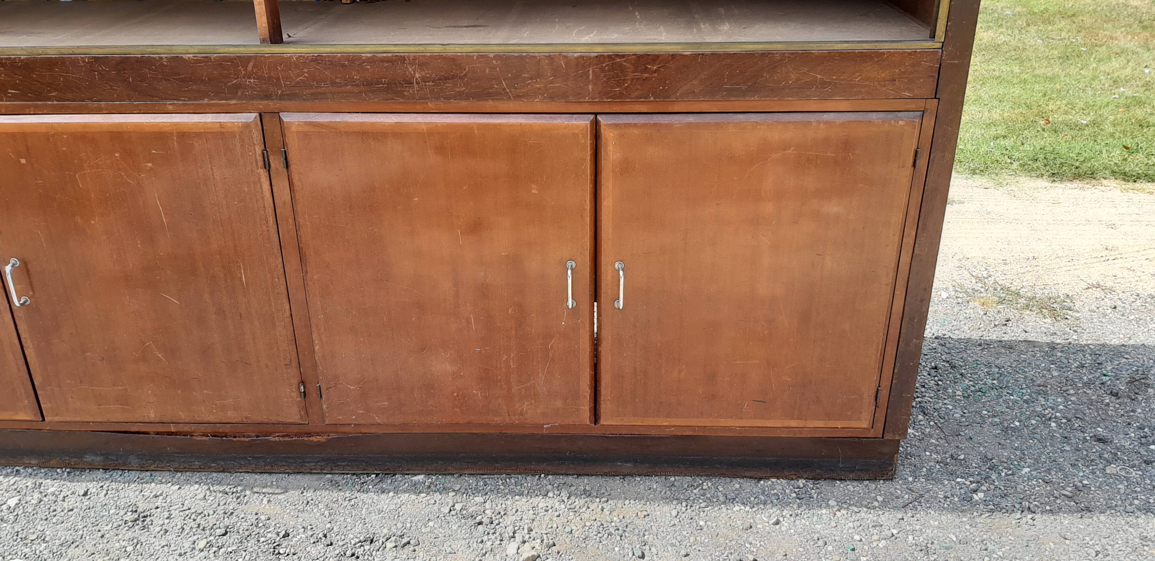 Store furniture from the 30s in mahogany and brass
