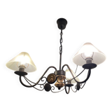 Lustre fer vieilli et verre sable avec biscuits
