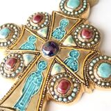 Ceramic wall cross by Marc Roussel, Vallauris