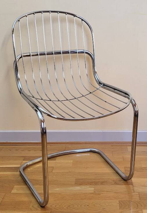 Chrome metal chair