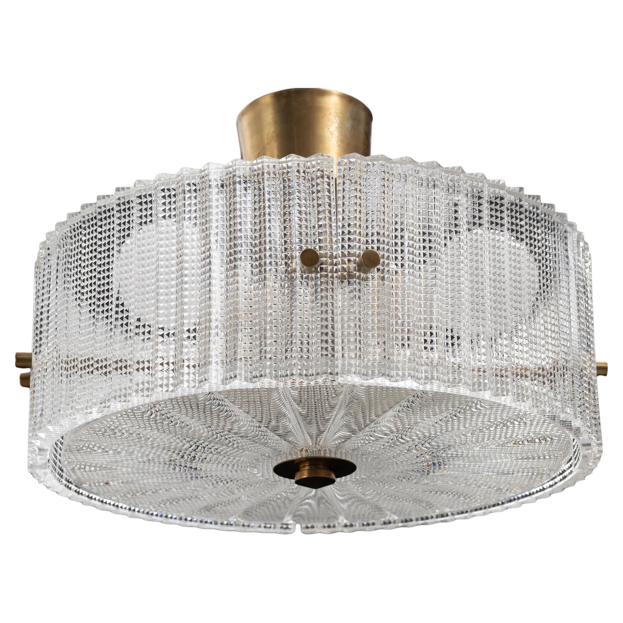 Cellar lamp by Carl Fagerlund for Orrefors, Sweden, 1960, labelled.