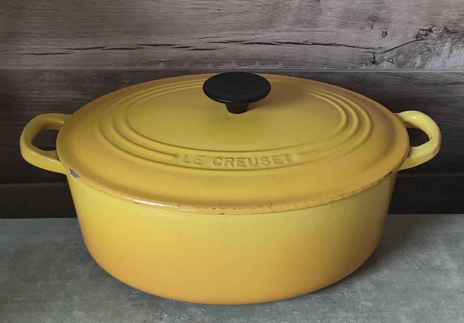 Le Creuset Yellow Oval Casserole