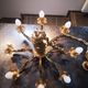 Old chandelier 8 fires / 8 branches gilded bronze Louis XVI TBE