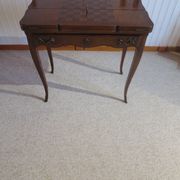 Secretary with mechanism - 4 secret drawers - lock - marquetry chessboard - 1950