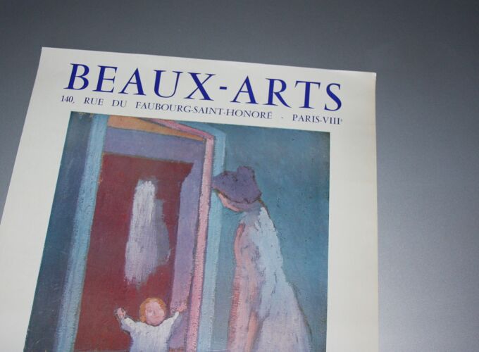Affiche d'exposition de Maurice Denis  de 1963  " L' Enfant  ".