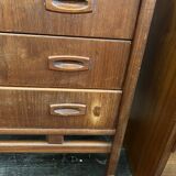 Commode en teck 6 tirroirs