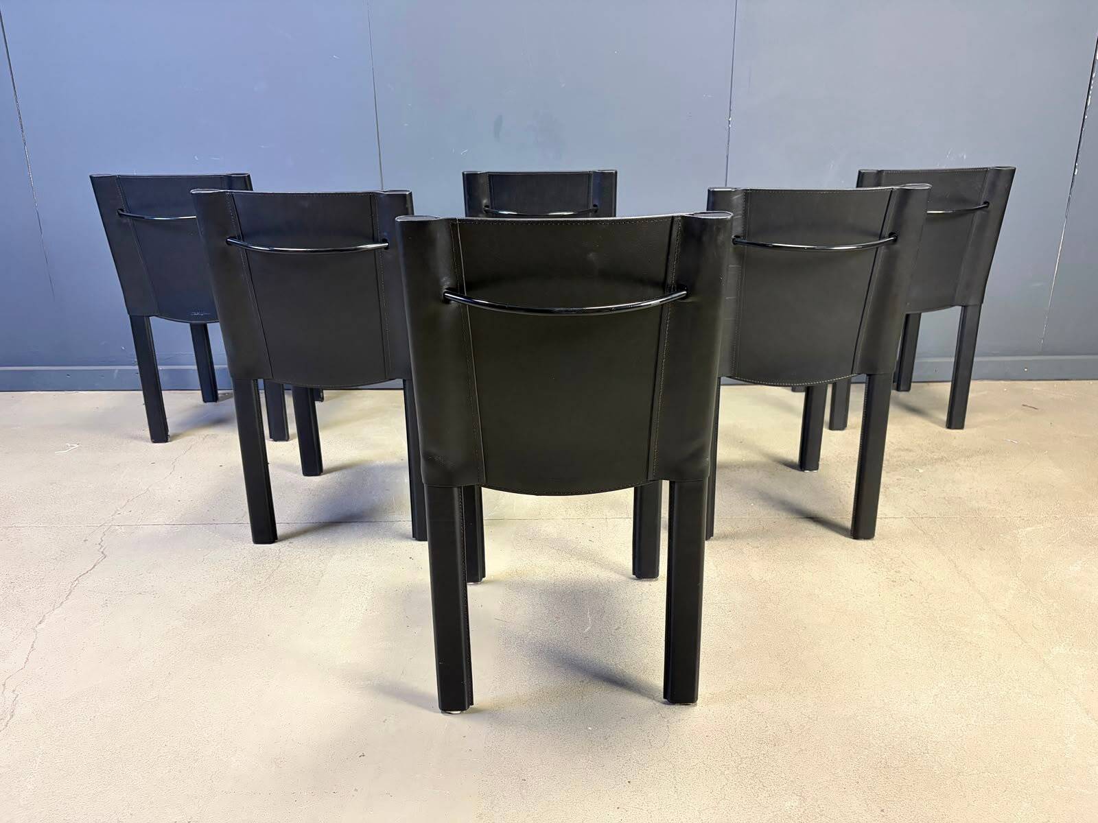 Carlo Bartoli dining chairs for Matteo Grassi, set of 6 - 1980s