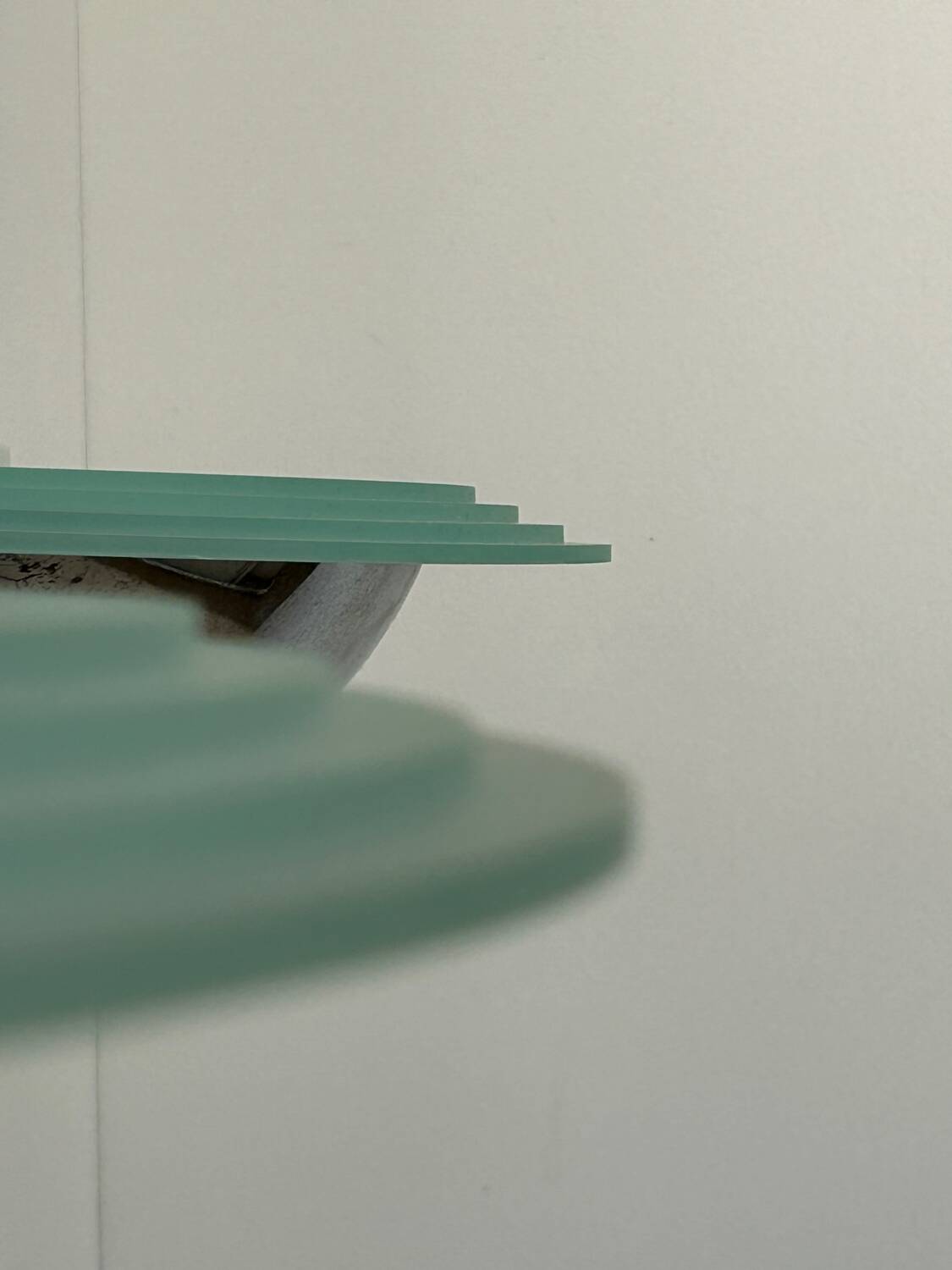 Pair of vintage wall lights, chrome and altuglass, Sweden 1970