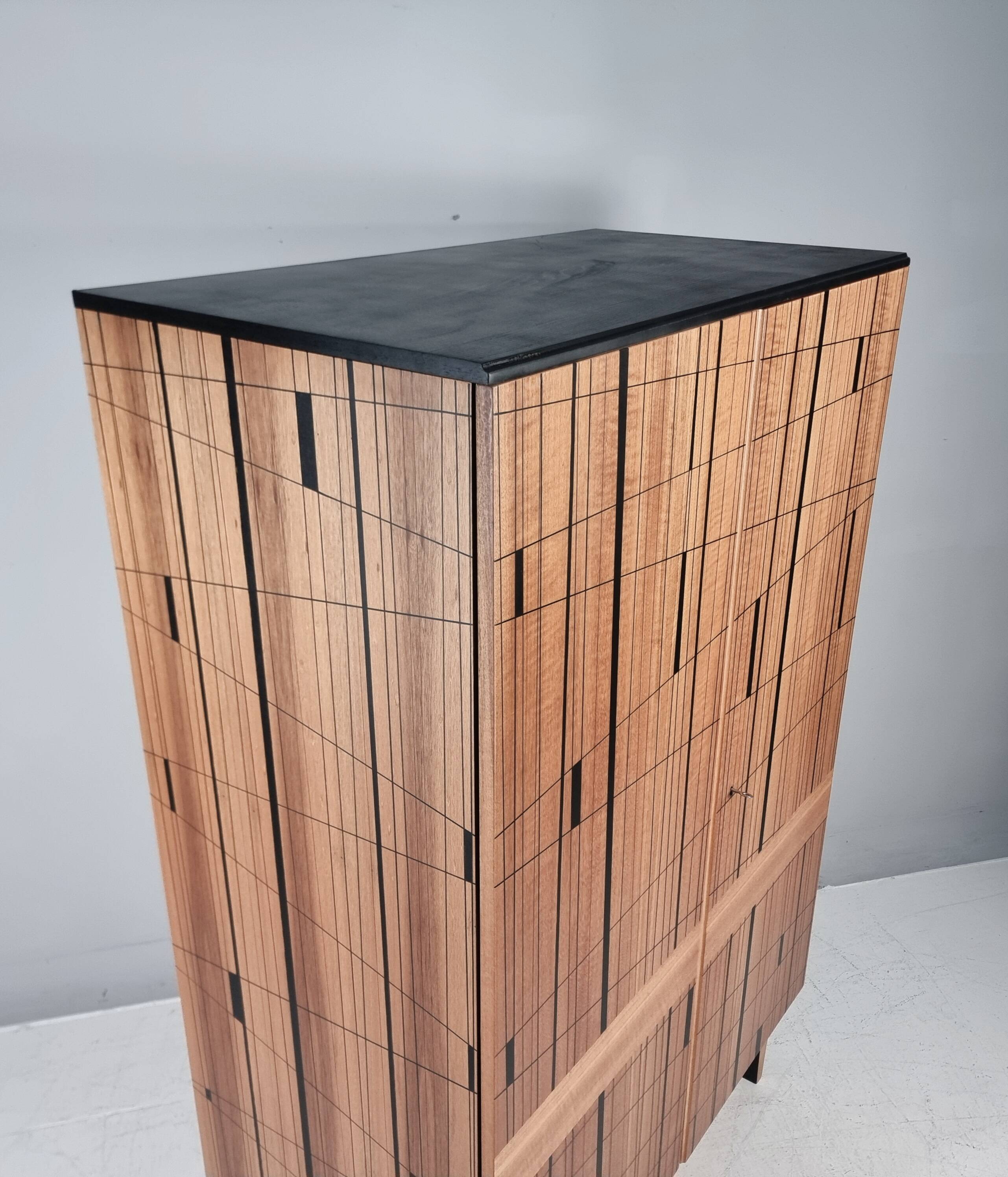 Vintage Wardrobe in Beech, 1970s