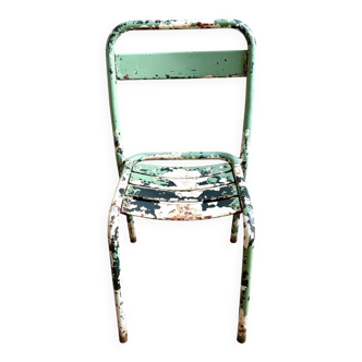 Chaise de jardin Tolix en métal vert n°3