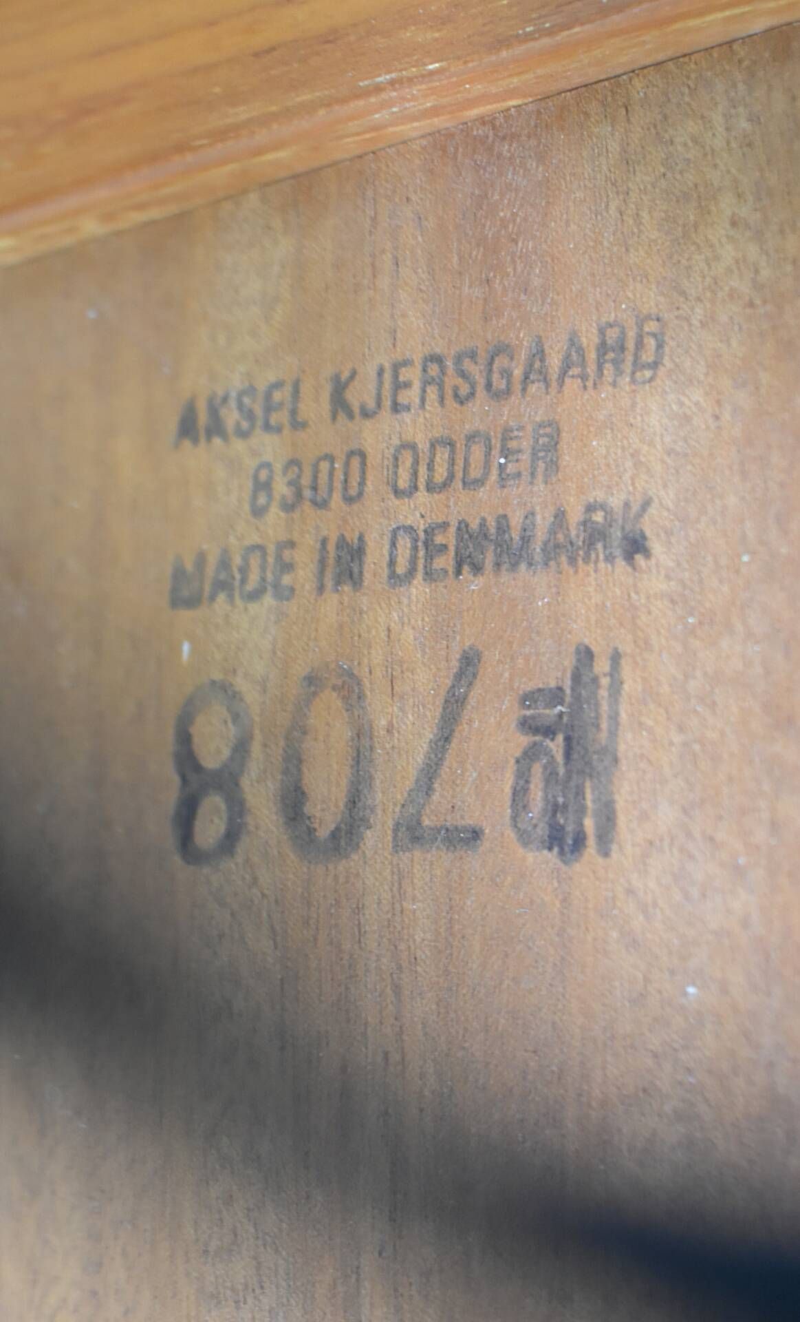 Table d'appoint Aksel Kjersgaard chariot en teck danois des années 1960 scandinave