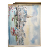 Tableau Le croisic le quai de l’aiguillon Roland Chetelat 89