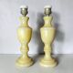 Pair Portuguese Classical Urn-Shaped Alabaster table lamps