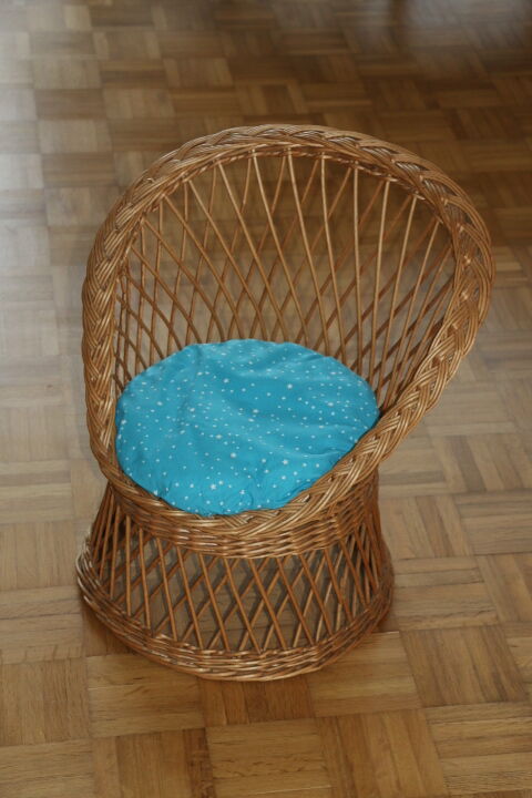 Children's rattan armchair 1950