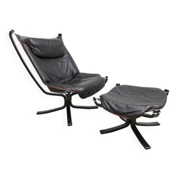 Viking armchair and ottoman p97 by Sigurd Ressell, Poltrona Fr