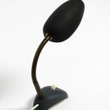 Small 1950s table lamp with metal gooseneck from Gebrüder Cosack Germany