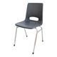 Chaise vintage Mid-Century coque plastique et piètement tubulaire