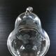 Engraved glass pear-shaped box