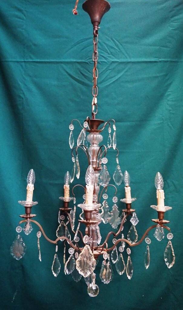 Lustre cristal bronze.
