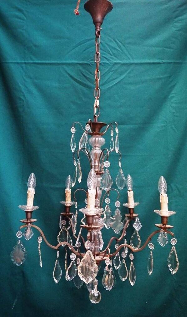 Lustre cristal bronze.