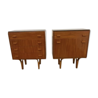 Set of 2 bedside tables frantisek mezulanik