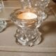 6 Reims glass candle holders