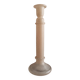 Murano pink Scavo glass candlestick - classic 1970s Italian candle holder, hand-made