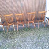 Series of 6 chairs bistrot menuet
