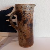 Marcy 70's pitcher in pyrite stoneware