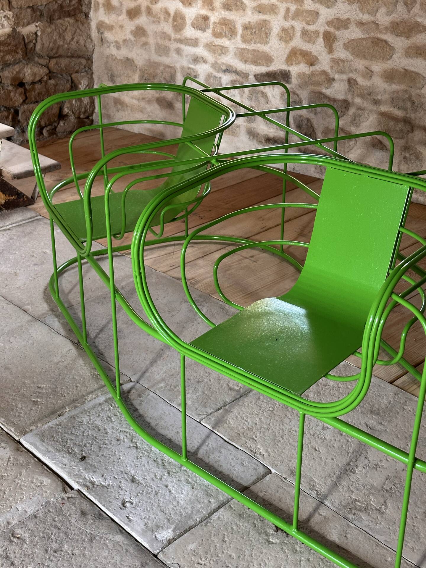 Pair of double seats "Locus Solus" – Gae Aulenti – Italy – 1970