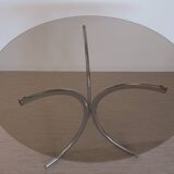 Round glass table