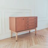Low buffet / Vintage MDK sideboard renovated in teak, 1960s
