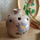 Vase pique fleurs en terre cuite - vintage