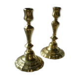 Pair of bronze candlesticks 18th century