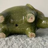 Green Rimini ceramic elephant, Aldo Londi for Bitossi, 1960