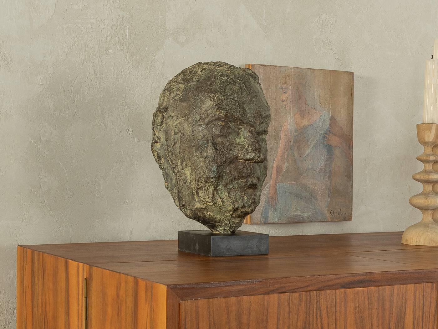 Bronze sculpture Helmut Kohl