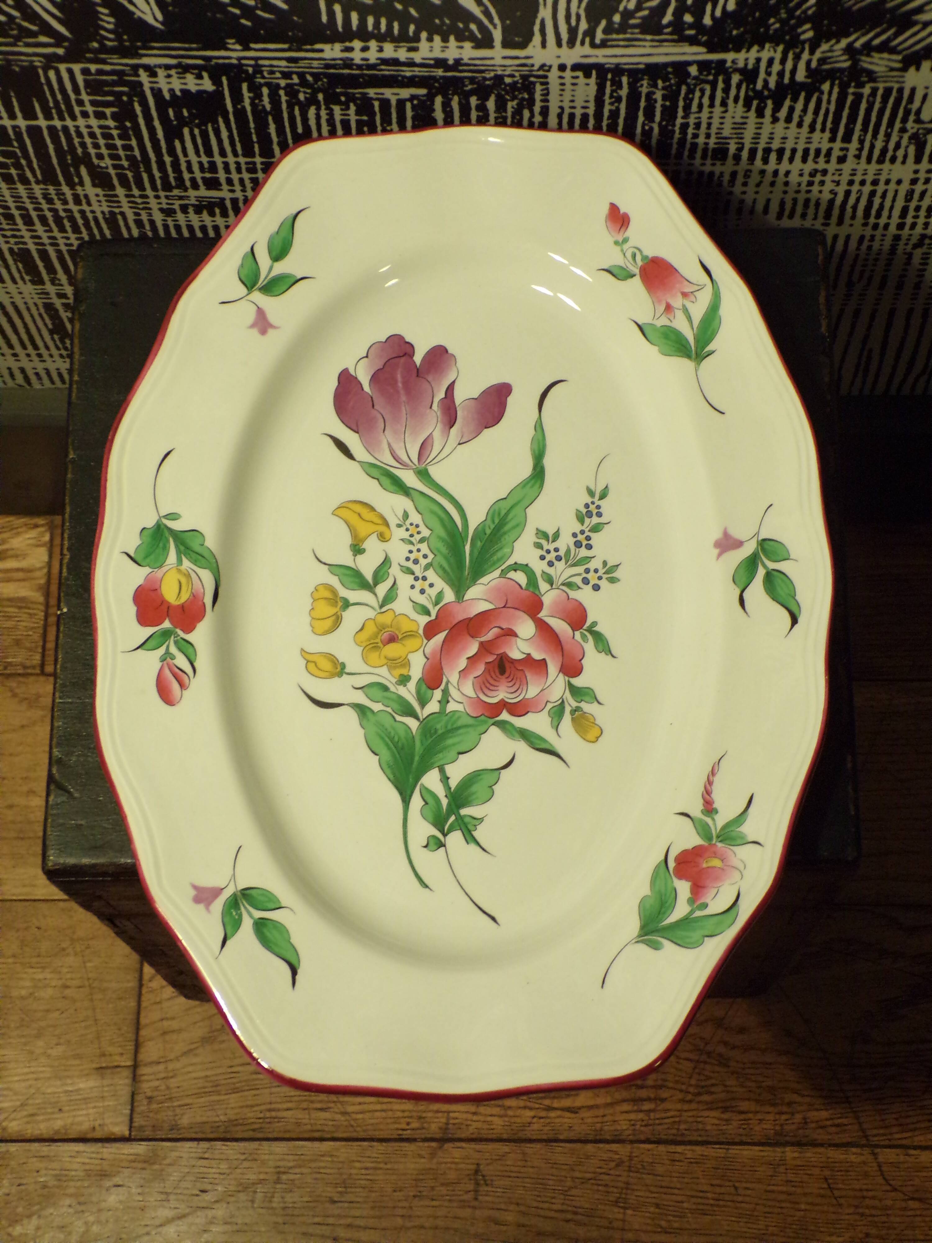 Lunéville Oval Lamp Dish 26x36cm