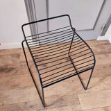 Black wire stool