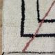 Handmade wool Berber rug 260 x 150 cm