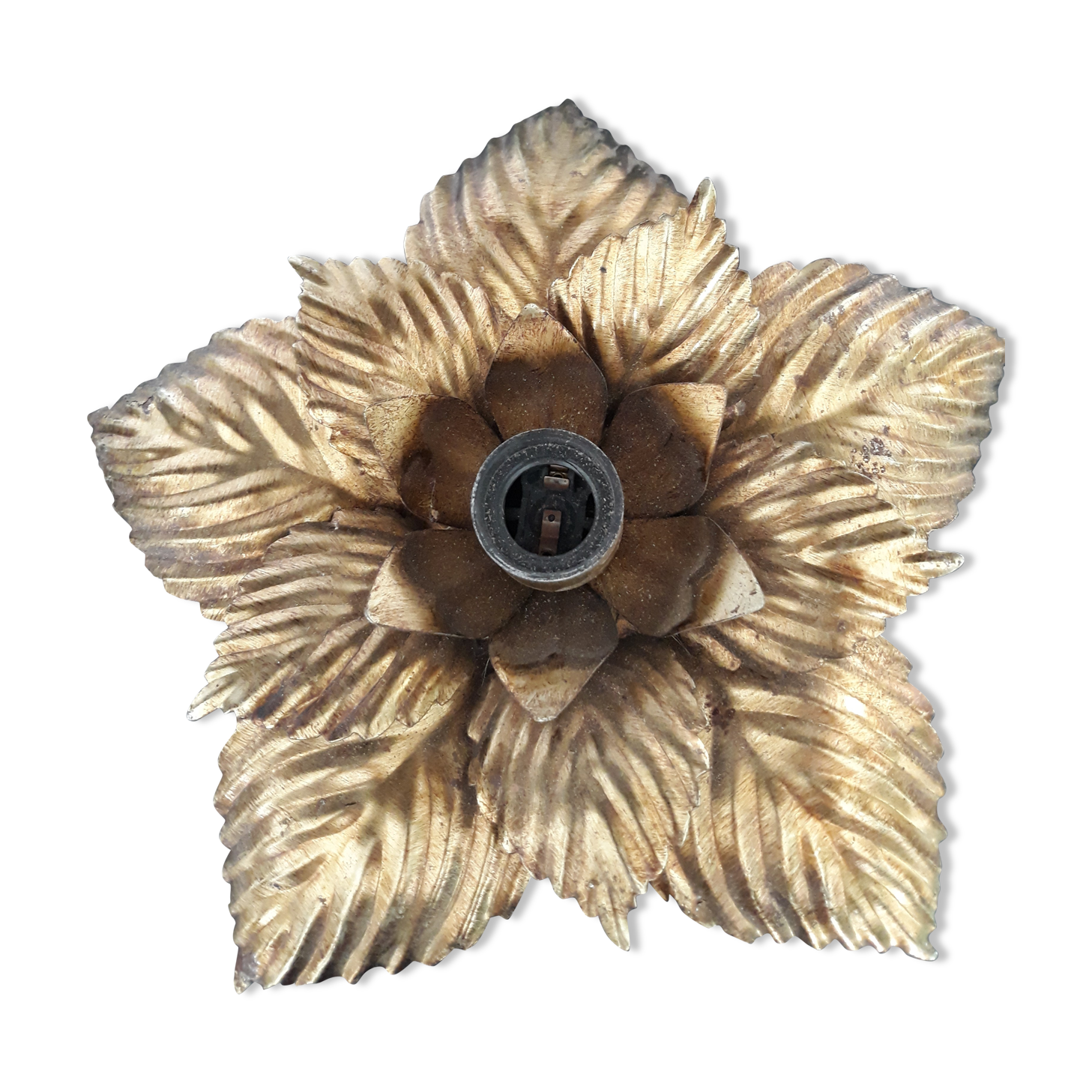 Vintage gold wall lamp