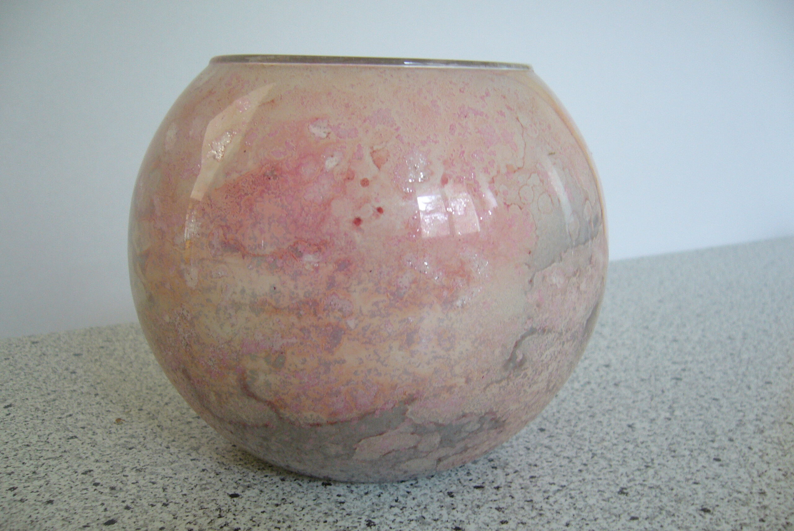 Jean-Noël Bouillet lacquered glass ball vase