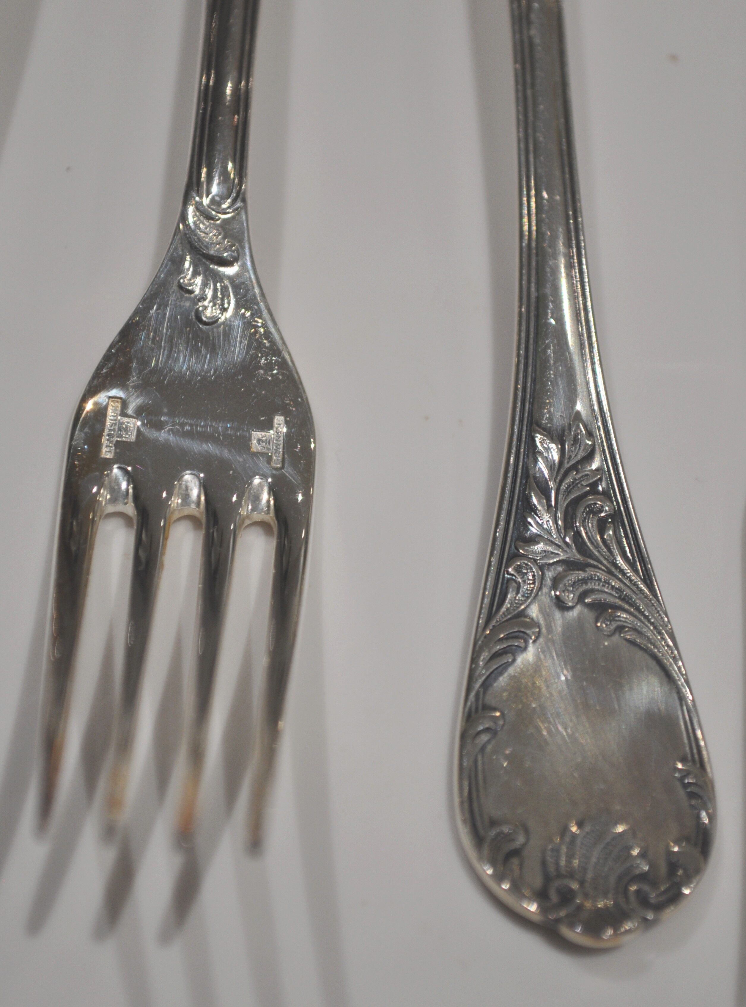 Set of 6 marly christofle forks