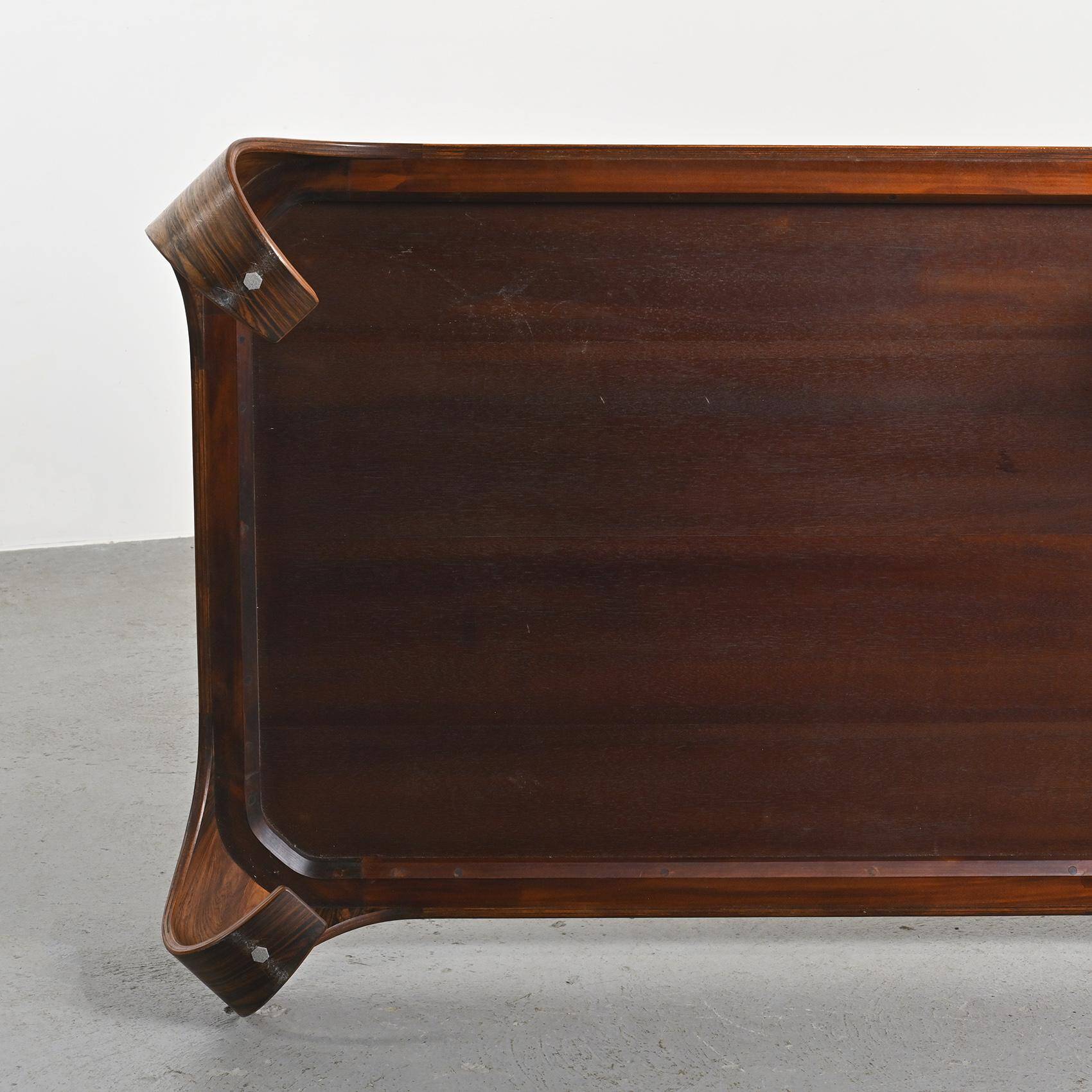 Mitzukaeshi table attributed to Isamu Kenmochi, Tendo Mokko Japan 1969