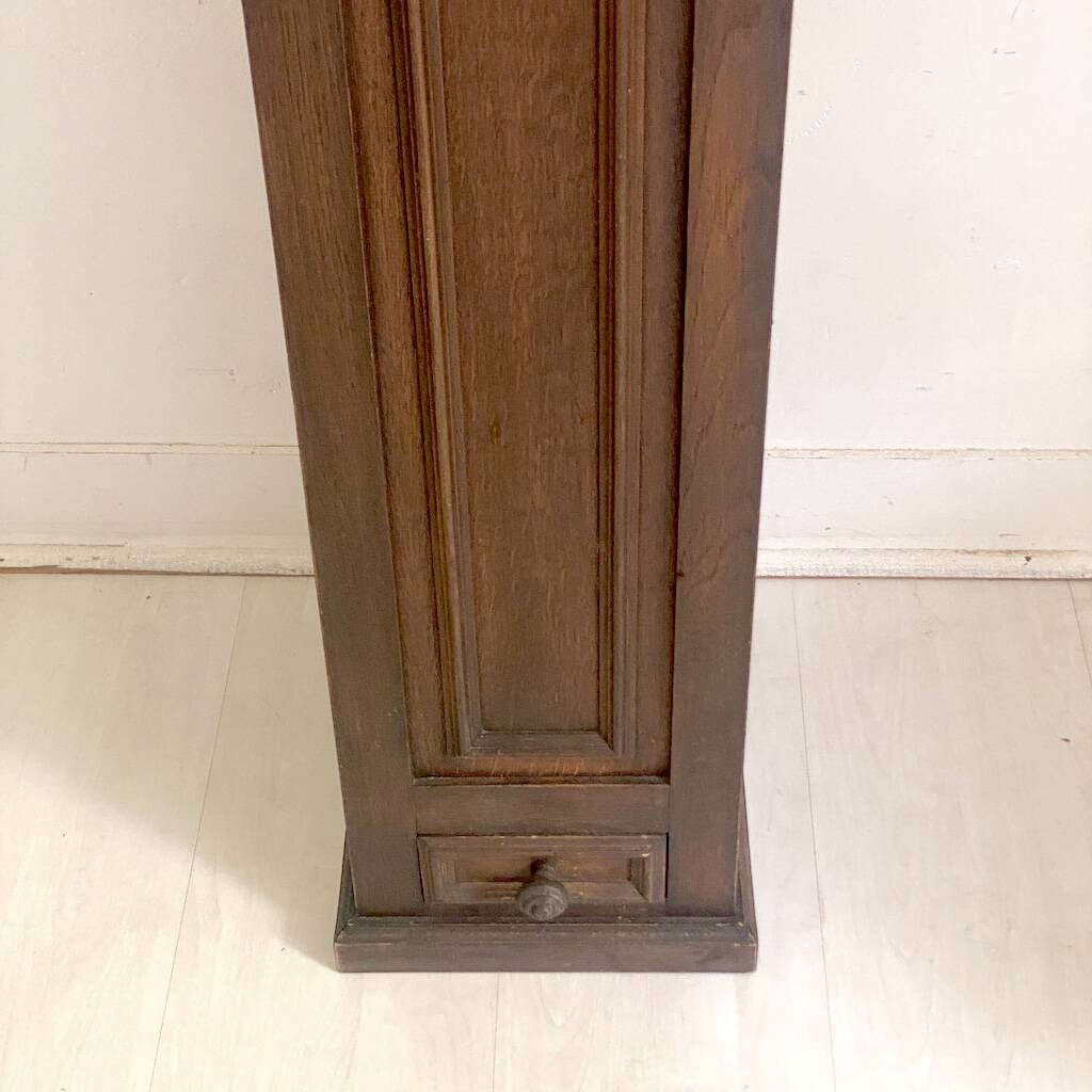 Vintage 1950s solid wood bread box