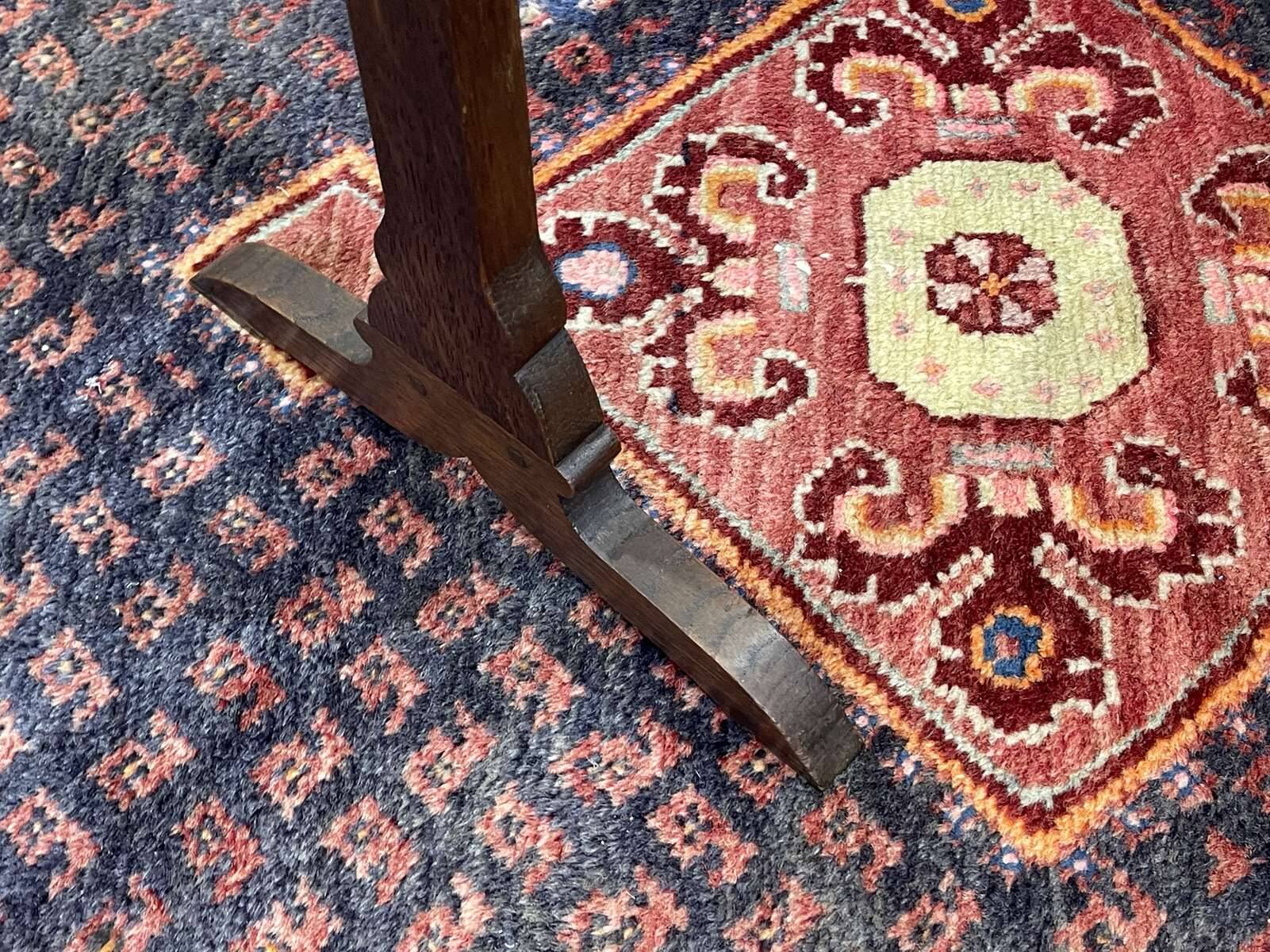 Oak and mahogany side table from the 1930s