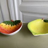 Strawberry and lemon slushy cups