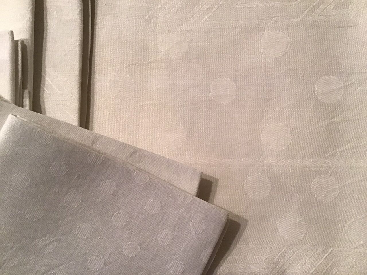 Nappe et serviettes art déco