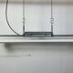 Grey Industrial Hanging Tube Light from Polam Gdansk, 1970s