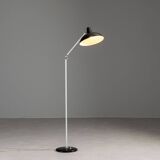 Lampadaire JJM Hoogervorst noir Anvia Almelo Pays-Bas 1950