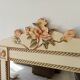 Vintage bohemian mirror from the 80s in carved wood.